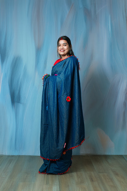 Crochet Bloom Saree