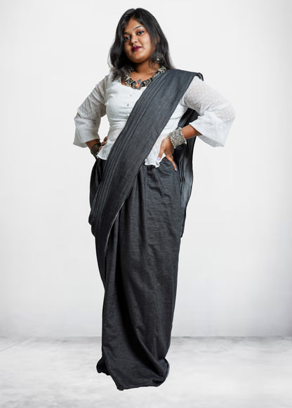 Black Skirt Style Saree