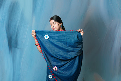 Crochet Bloom Saree