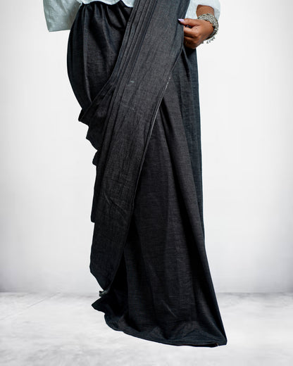 Black Skirt Style Saree