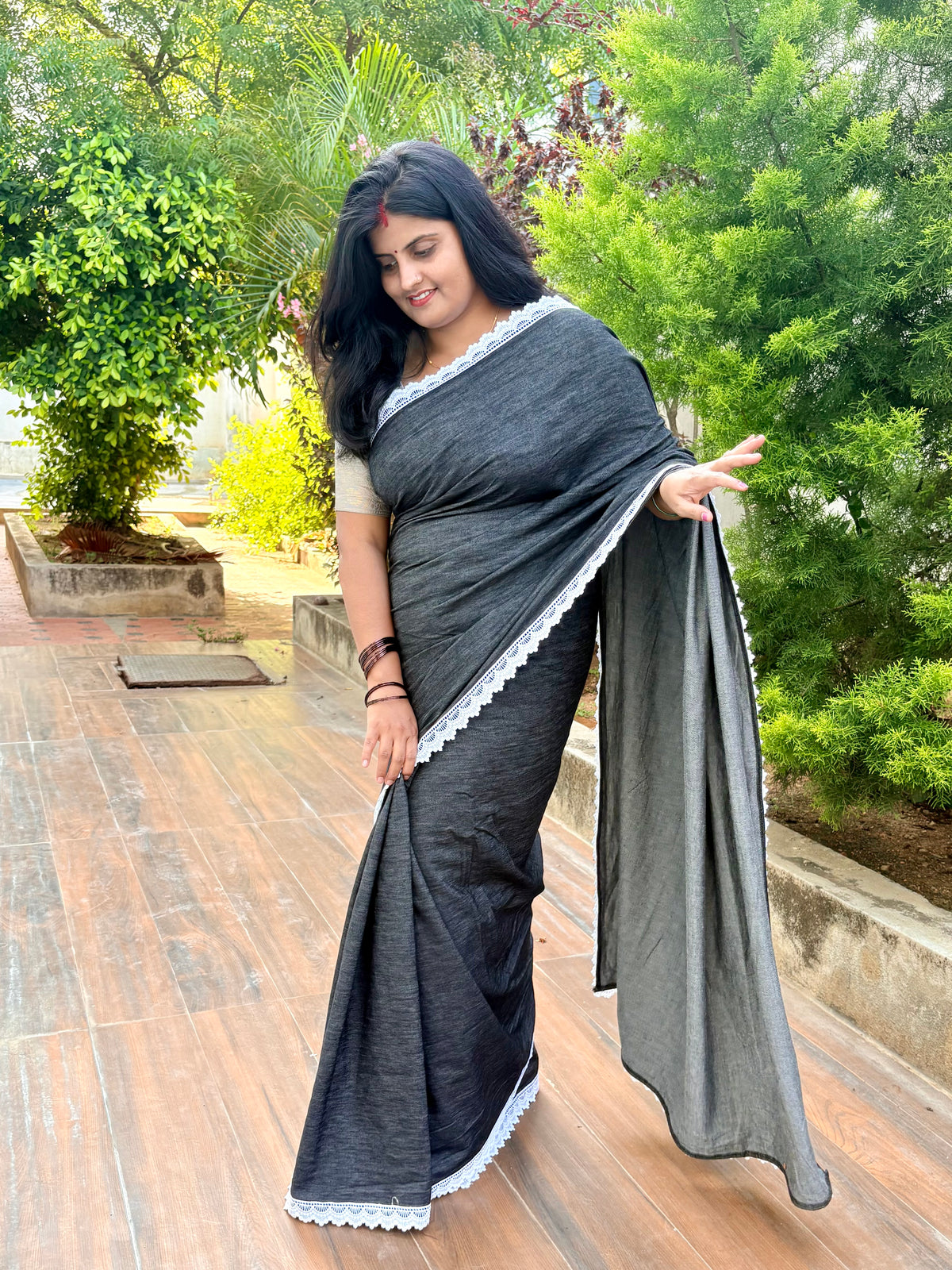 Twilight Lace Saree