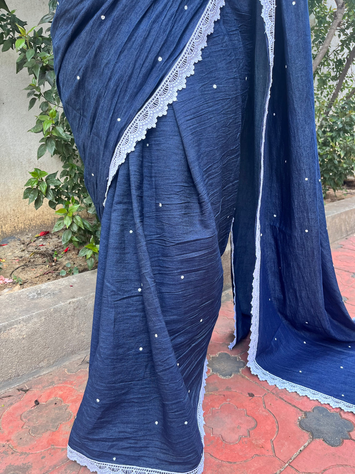 Indigo Dots Saree
